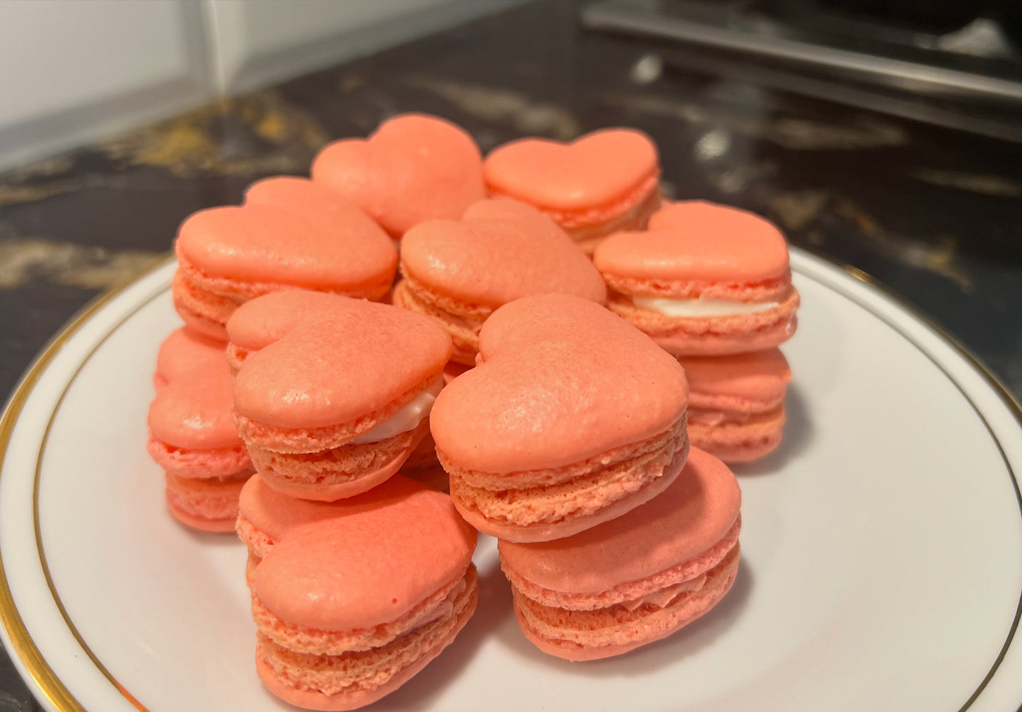 Heart Shaped Macarons